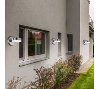 Lampe Murale Extérieur Haustürlampe Terrassenleuchte Argent Inox Feu Avant 3x