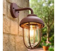 Lampe d'extérieur LED Lampe murale Vintage Lanterne de jardin en couleur rouille, métal, 7W 806 lm blanc chaud, LxH 16x33 cm, terrasse