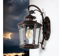 Lampe Murale Extérieure Bronze Antik E27 Étanche 40cm Rustique Amur