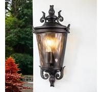 Lampe Murale Extérieure E27 Vintage IP44 43,2 Cm Haute IP44 En Bronze Antique