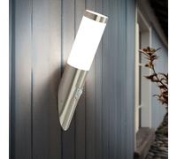 Lampe d'extérieur applique murale détecteur de mouvement acier inoxydable IP44 éclairage extérieur lampe torche murale extérieure