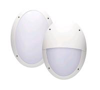 Lampe Murale Extérieure LED Blanche IP66 8,5W = 75W E27 2700K Dimmable 2x Design