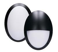 Lampe Murale Extérieure LED Noire IP66 8,5W = 75W E27 2700K Dimmable 2x Design