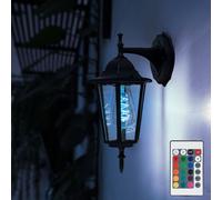 Lampe Murale Extérieure Luminaire de Façade Dimmable Télécommande Jardin RGB LED