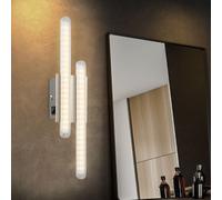 Lampe Murale Globo Wandleuchte LED 2 Lampes Argent Mat 40 cm 23V