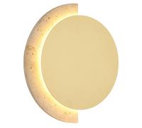 Lampe Murale Globo Wandleuchte Travertin Pierre Or LED 25 cm