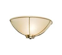Lampe Murale Gustav en Métal et Verre E27 31 cm Messing Antik Champagner