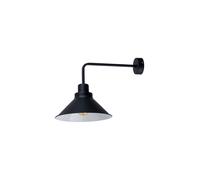 Lampe Murale Industrielle En Acier Noir E27 B:25 Cm Lampe Métal Bureau