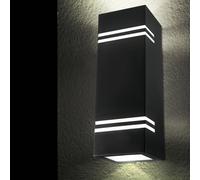 Extérieur Mur Luminaire Jardin Cour Haut Bas Inox Lampe Terrasse Lampe Noir