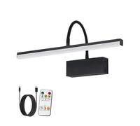 Lampe murale intérieure rechargeable à LED 4400mAh, 40cm, obscurcissement | For les œuvres d'art de galerie, les peintures, les photos et les portraits. Couverture complète