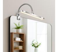 Applique LED salle de bain Applique murale variateur de lumière miroir, métal chromé, 4W 400Lm blanc chaud, blanc neutre, L 30 cm