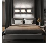 Lampe Murale Lampe De Salon Verre Satiné LED Chrome Lampe De Couloir H 45 Cm