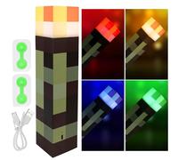 Lampe murale LED 28 cm, veilleuse avec 4 couleurs, rechargeable par USB, pour lampe de chevet, à la main ou au mur, lampe de chevet 3D, pour enfants, cadeaux, chambre et décoration de fête