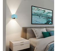 Lampe Murale LED Antiques Bleue Up Down H 9,8 Cm
