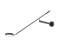 Lampe Murale LED Avec Interrupteur Dimmable Réglable En Métal Noir 3000 K