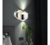Lampe Murale LED Chambre En Verre UP & DOWN Spots En Chrome Big Light