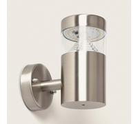 LEDKIA LIGHTING Lampe Murale LED 6W Inti Inox ILUZZIA Blanc Neutre 4000K 140x140xØ76 mm Acier Inoxydable pour Décoration Salon, Chambre, Cuisine