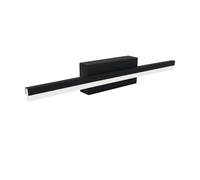Lampe Murale LED IP44 B : 40 CM Inox Blanc Neutre 4000 K Noir Salle