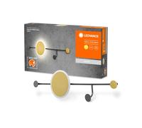 Lampe Murale LED Lumière Patères Decor Perchero Gris 77cm 12W 1300lm Blanc Chaud