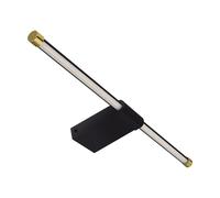 Lampe Murale LED or Noir IP44 4100 K 730 Lm Blanc Neutre B : 50cm Mirroir
