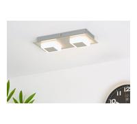 Lampe Murale LED Plafonnier Aluminium 28x12cm 2 X 4,8W Clair 800lm Chaude 3000K