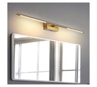 Lampe murale LED simple 60/80/100 cm de style européen et américain doré pour la maison de luxe pour la salle de bain - Étanche à l'humidité - Économie d'énergie - Lampe murale LED (100 cm, lumière