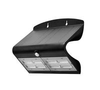 Lampe murale LED solar avec détecteur de mouvement V-tac VT-767-7 - 7W - 800 Lm - 4000K - noire - énergie solaire