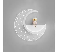 Lampe Murale Location Luille de Lune pour Les Enfants Appliques murales 15W 3 Modes tumulticlomne Lampe Murale LED Spaceman Astronaute Mont Moup Light Ayémorrat en Salle Moderne Lampe de Chevet
