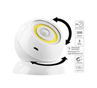 Lampe murale - Luminea - WL-420 - LED COB 200 lm - Détecteur de mouvement PIR - Blanc