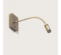 Lampe Murale Métal Avec Port Usb Apsley Doré