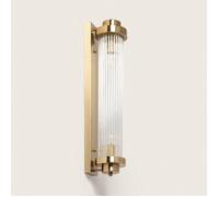 LEDKIA LIGHTING – Applique murale Marsen – Métal et verre Doré – 2 ampoules E14