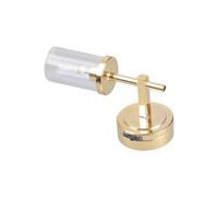 Lampe murale moderne à l'échelle 1/12 avec dôme en verre et éclairage LED économe en énergie pour décoration d'intérieur miniature, maisons de poupées modernes, accessoires d'éclairage