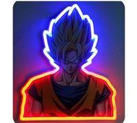 Lampe Murale Neon - Dragon Ball Z - Goku Super Saiyan rouge et bleu G