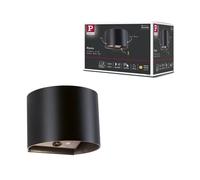 Lampe Murale Rechargeable À Led Nyora Ip44 3000k 135x120mm 2x1w / 1w Noir