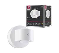 Lampe Murale Rechargeable À Led Zorik Ip44 Gradable 2700k 100mm 2x1,1w Blanc