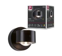 Lampe Murale Rechargeable À Led Zorik Ip44 Gradable 2700k 100mm 2x1,1w Noir