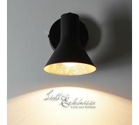 Lampe Murale Rétro Noir Et Or Pivotante Lampe De Plafond E14 Lampe Murale Design