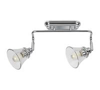 Lampe murale/salle de bain Lumière Antoine Metal Chrom E14 2X Max 40W IP44 H: 14cm L: 39cm B: 18cm Dimmable