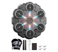 Lampe murale sans fil de machine de boxe musicale sans perçage avec LED | Équipement De Boxe Mural Pour Maison, Gym, Fitness, Entraînement, Intérieur, Appartement, Enfants