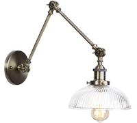 Lampe Murale Scoe Antique Design Verre Bras De Natation Applique Murale Lampe De Lecture Rétro Lampe De Chevet Maison Industrielle LED Appliques Murales Luminaire Facile à Installer, B