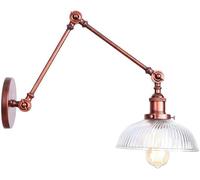 Lampe Murale Scoe Antique Design Verre Bras De Natation Applique Murale Lampe De Lecture Rétro Lampe De Chevet Maison Industrielle LED Appliques Murales Luminaire Facile à Installer, A