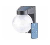 Luminea Lampe Murale Solaire à LED en Verre craquelé avec détecteur de mouv...
