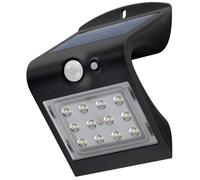 Lampe Murale Solaire LED - GOOBAY - Noir - Verre PVC - 1.5W - Détecteur de Mouvement