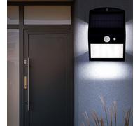 Lampe Murale Solaire Résistante Aux Intempéries Avec Capteur Noir LED L 14,5Cm