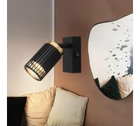 Applique spot mural spot mural lampe de lecture mobile lampe de salon noir or