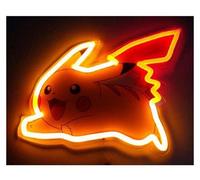 Lampe murale - TEKNOFUN - Pokemon Pikachu Néon - Fresque néon - LED intégrée - 30 cm - Piles