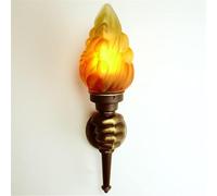 Lampe Murale Torche LED, Appliques Murales De Décoration Intérieure, Abat-Jour en Verre à Effet De Flamme, éclairage Mural, Projecteur Mural pour Porche, Couloir, Left Hand, Flame Light Source