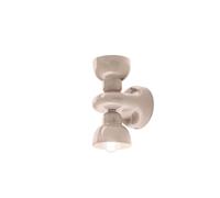Lampe Murale Up Bas Sable Gris Céramique 25,5 CM Haut 2x E14 Indirect