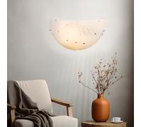 Lampe Murale Verre Luxueux Cristal Décor Pierres Satinées E27