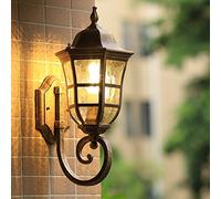 Lampe murale vintage industriel E27 Verre givrée en verre extérieur légers mural rétro Antique imperméable lampe murale villa Villa Street Door paysage extérieur Extérieur Galle décoratif Gamique
